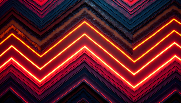 Retro Chevron and Zigzag Patterns in Bold Monochrome