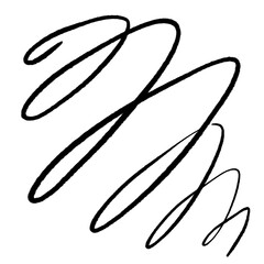 Hand drawn line  line doodle  curve  spiral line