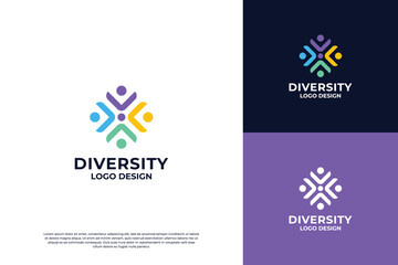 Abstract success community group logo design