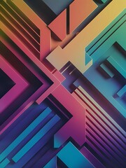 Geometric abstract background flat design abstract background vector illustration gradient color background with shapes and element