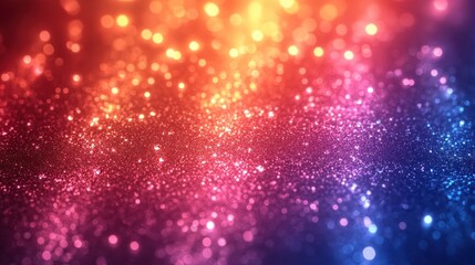 Fototapeta premium Colorful bokeh lights creating a vibrant backdrop.