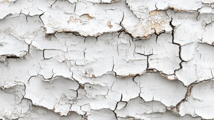Obraz premium White Paint Cracked Texture On Old Surface
