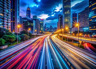 Fototapeta premium Free HD Backgrounds: Long Exposure Photography, Night Cityscapes, Abstract Blur, Light Trails, Nature Scenery, Urban Landscapes