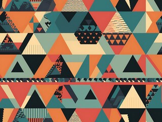 Fototapeta premium Abstract Geometric Triangle Pattern Design