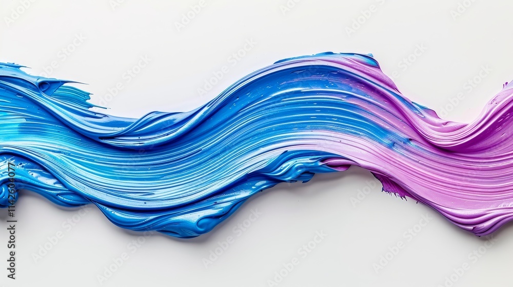 Poster vibrant abstract art exploring generative ai through colorful brush strokes and patterns