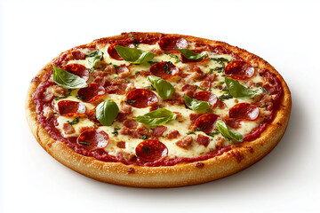 pizza isolated on white background