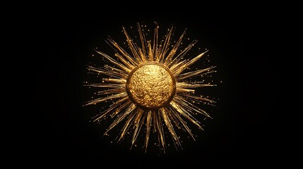 Fototapeta premium Golden World Illustration Featuring Elegant Metallic Tones and Luxurious Details