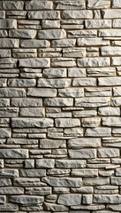 Obraz premium Natural gray grey brown stone brick wall texture background banner panoramic panorama, studio photography. isolated with white highlights