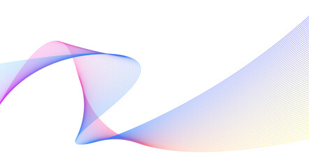 Dynamic wave patterns in blue and pink colors