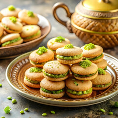 eid alfitr eid cookies arabic filled pistachio