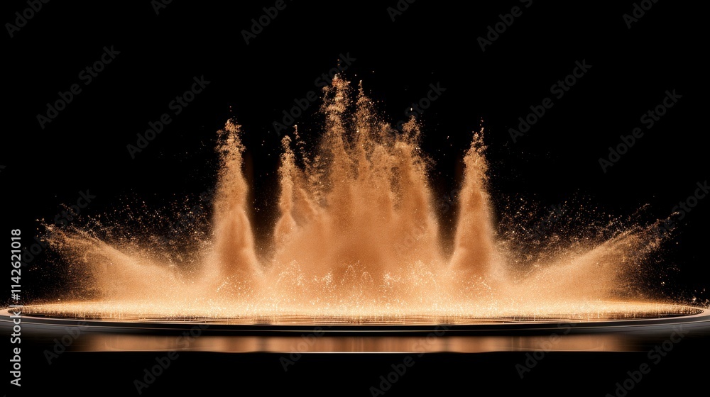 Poster floating sparks background png for overlay in inferno style with transparent opacity effects