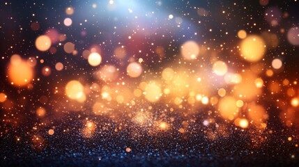 Obraz premium Sparkling Glitter Background With Bokeh Lights