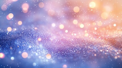 Fototapeta premium Glittering Sparkle Background With Blue And Pink Hues