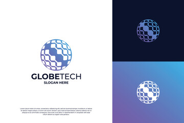 Global Technology Logo Design Innovation