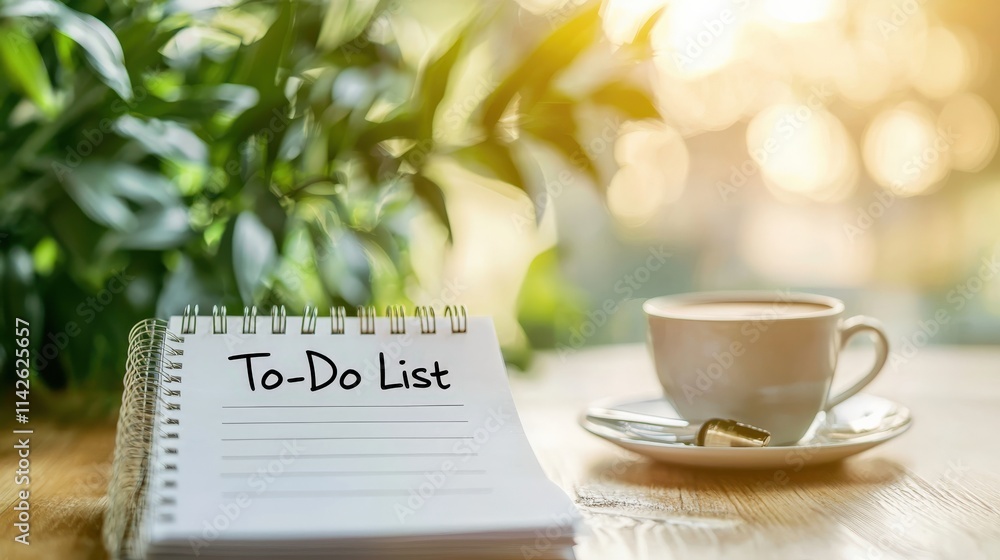 Poster A stack of neatly arranged note paper with a 