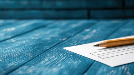 A professional setting with a blank report card template ready for academic editing