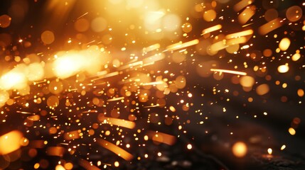 Obraz premium Transparent floating ember sparks background for overlay effects in inferno illustrations