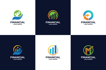Set Of Financial logo design.