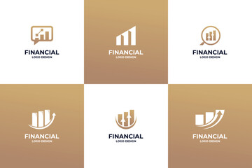 Set Of Financial Success Logo Design