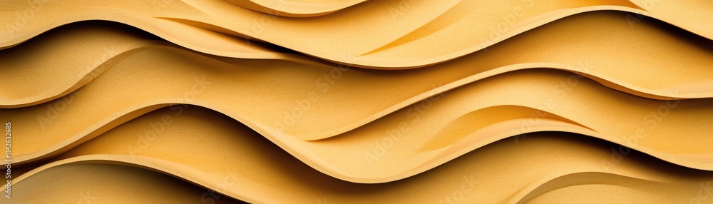 Poster abstract wavy background in warm golden tones creating a soothing visual effect.