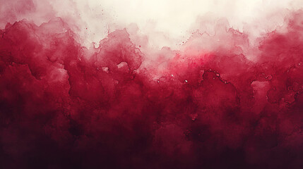 Fototapeta premium Dynamic red watercolor with bold brush strokes creating vibrant texture