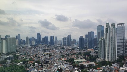 Jakarta, Indonesia &ndash; December 17, 2024: A cityscape view of Indonesia capital city Jakarta