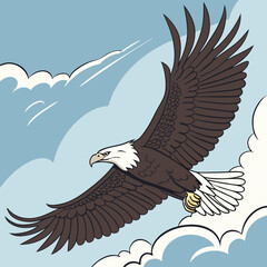 eagle in the sky