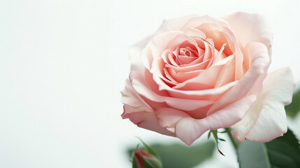 Fototapeta premium New Dawn Rose on an isolated white background, object focused, png, stock image, hd quality