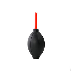 Rubber bag for cleaning and blowing off dust on a white insulated background