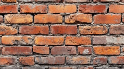 Fototapeta premium Weathered Red Brick Wall Texture Background