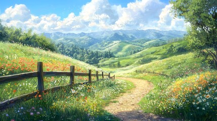 Nature's tranquil serenity