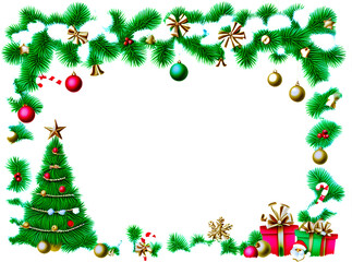 christmas frame，Transparent PNG