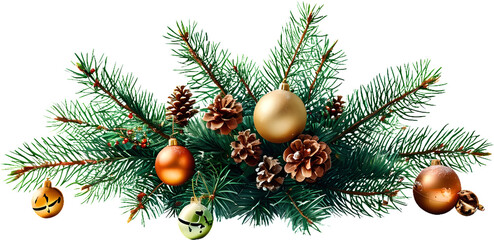 christmas tree branches，Transparent PNG