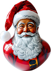 Santa Claus balloon, transparent PNG