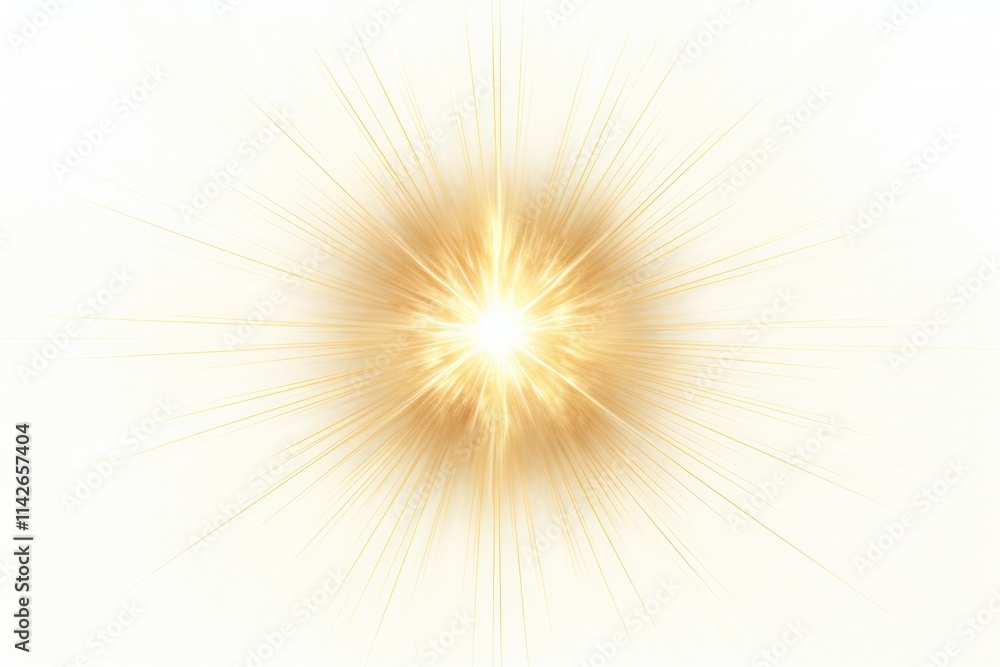 Poster an artistic rendering of a golden star surrounded by a soft halo of light, creating a mystical atmos