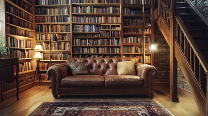 Creating a home library encourages a love of reading.