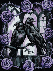 crow raven bird photos with metallic spring creative photos