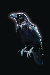 crow raven bird photos with metallic spring creative photos