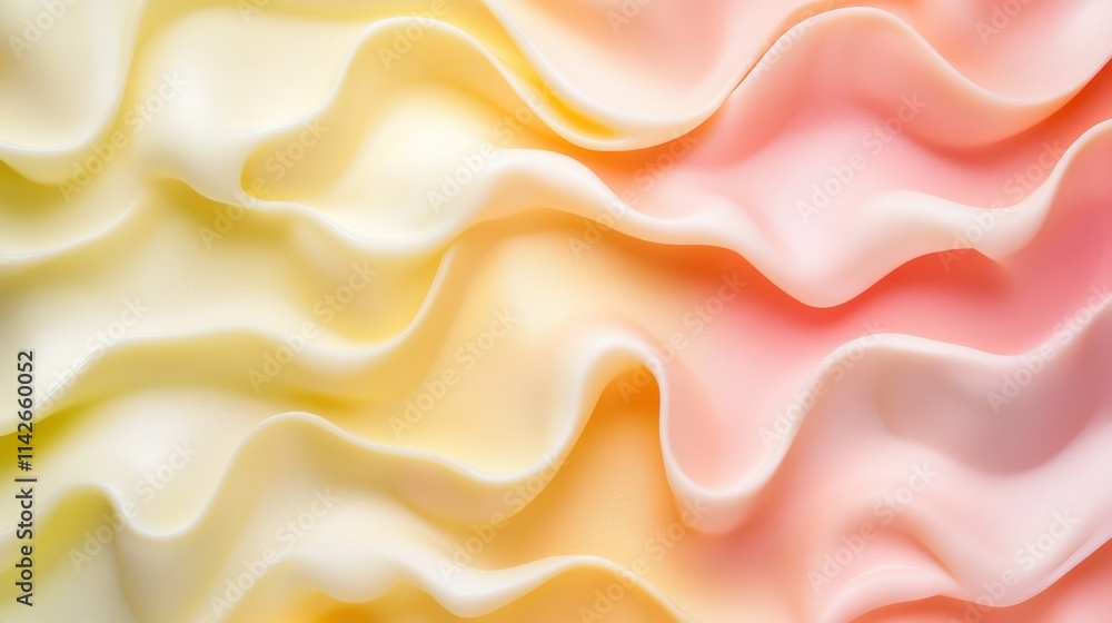 Poster a vibrant abstract background with soft waves of pastel colors