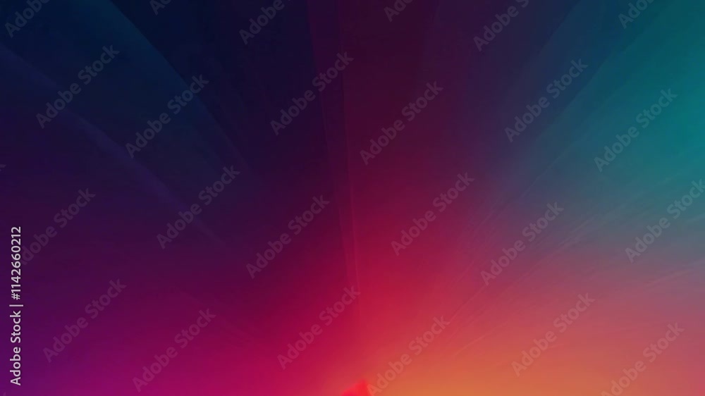 Poster vibrant multicolor gradient with soft glowing particles and abstract bokeh.