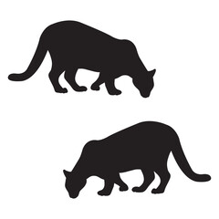 Cheetah Silhouette, Cheetah Vector Silhouette, Cheetah cartoon Silhouette, Cheetah illustration, Cheetah icon Silhouette, Cheetah Silhouette illustration