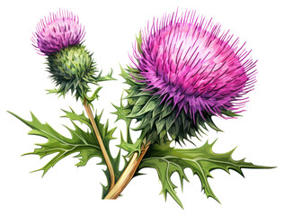 PNG Thistle flower plant food