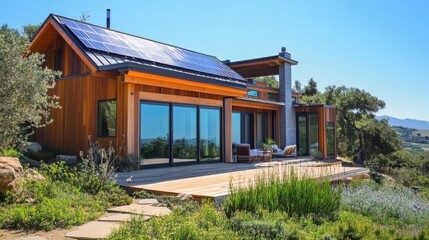 Eco-friendly homes prioritize sustainability and health.
