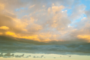 Picturesque sky texture, sunset sky background