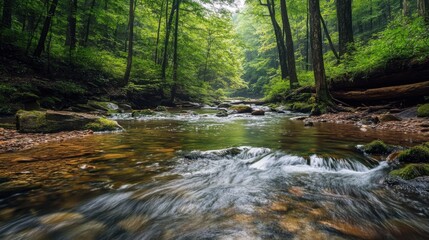 Obraz premium Exploring nature is a great way to disconnect from technology.