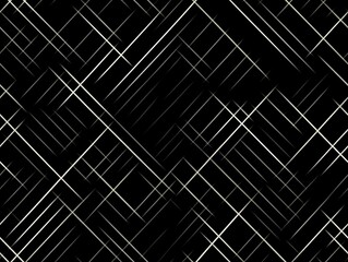 Fototapeta premium Abstract White Lines Intersect On Black Background