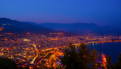 beautiful views of alanya Türkiye for background