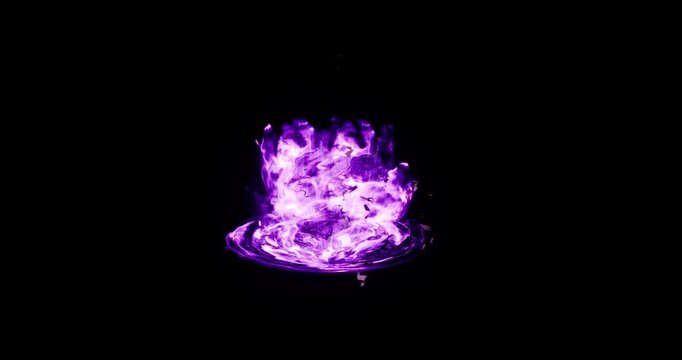purple energy aura effect on black background