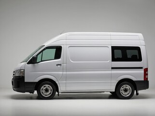 Naklejka premium A side-profile image of a van