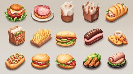 Fast Food Menu: Burgers, Fries, Sandwiches, and More